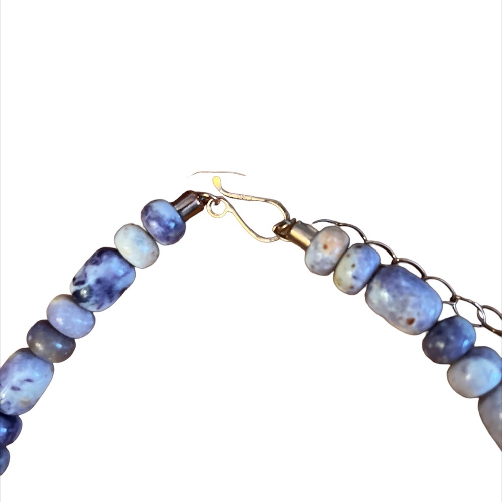 Gorgeous Genuine Tiffany Jasper and Copper Necklace - Picture 4 of 4